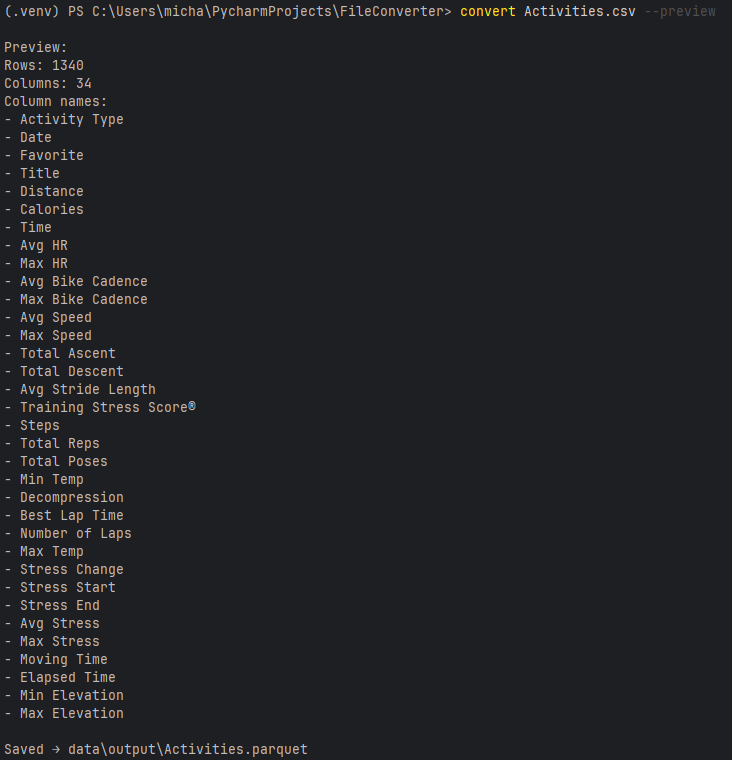 Python – Tabular Convert